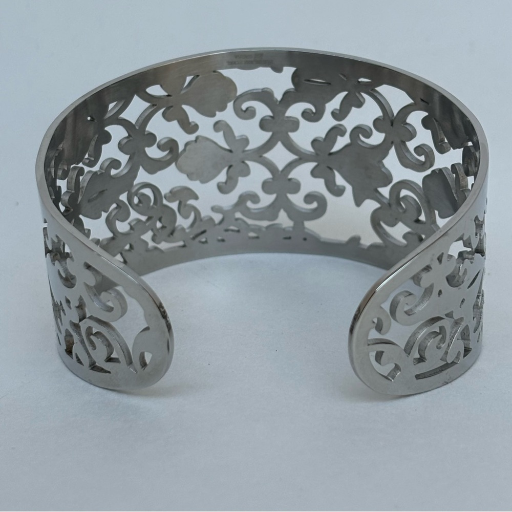 Silver Filigree Cuff Bracelet - Picture 8 of 9